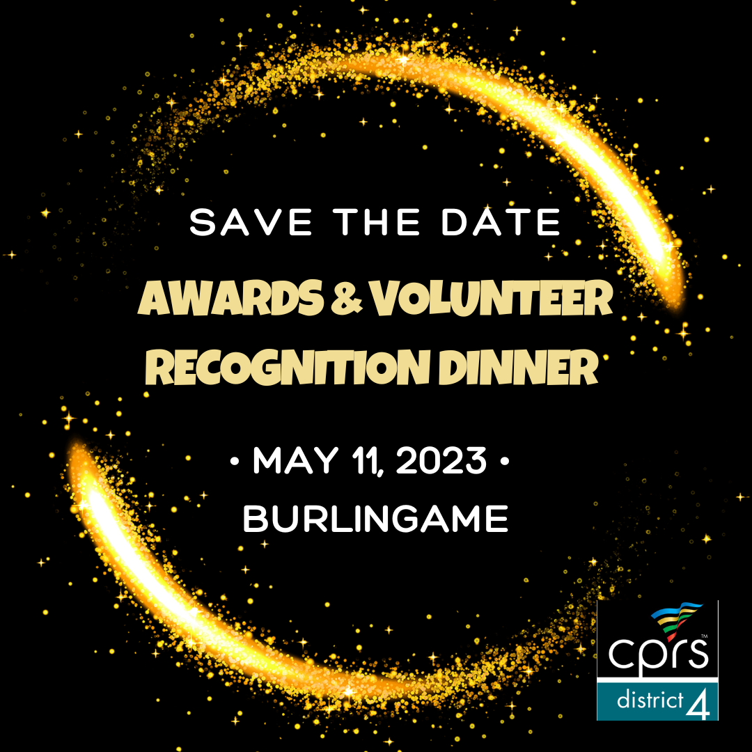 CPRS D4 Awards & Volunteer Recognition Dinner Save the Date